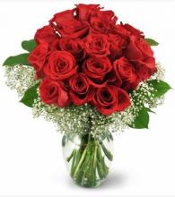 24 Red Roses Vase